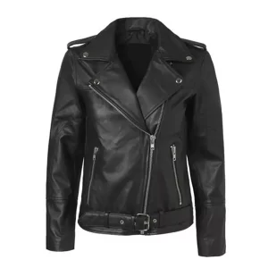 stylish-black-women-motorcycle-jacket